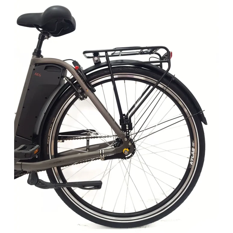 Elektryczny Rower Miejski ALU Nexus 7 Dzwonek Oświetlenie Bagażnik Stopka