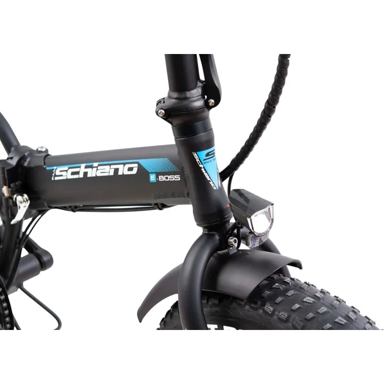 Elektryczny Rower Składany 20 ALU Tarcze Błotniki Światła Dzwonek Fatbike