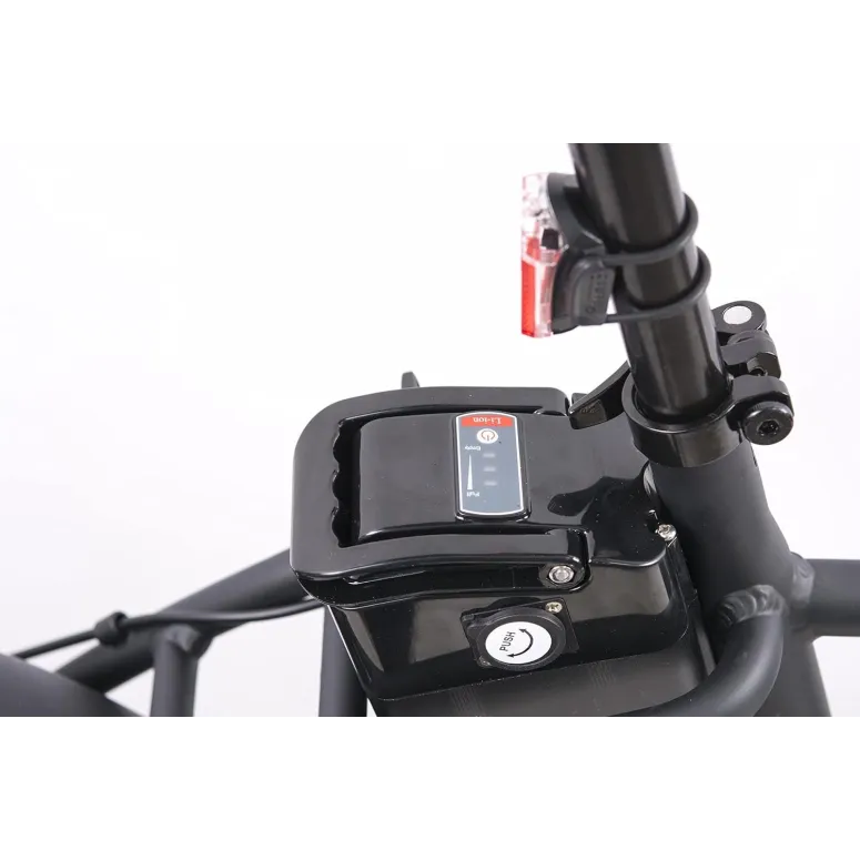 Elektryczny Rower Składany 20 ALU Tarcze Błotniki Światła Dzwonek Fatbike