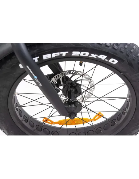 Elektryczny Rower Składany 20 ALU Tarcze Błotniki Światła Dzwonek Fatbike