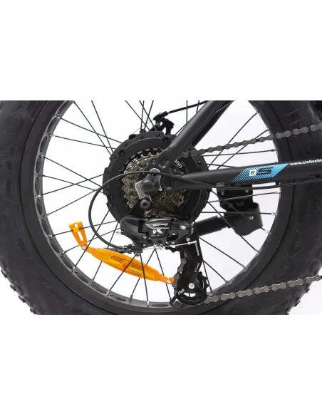 Elektryczny Rower Składany 20 ALU Tarcze Błotniki Światła Dzwonek Fatbike