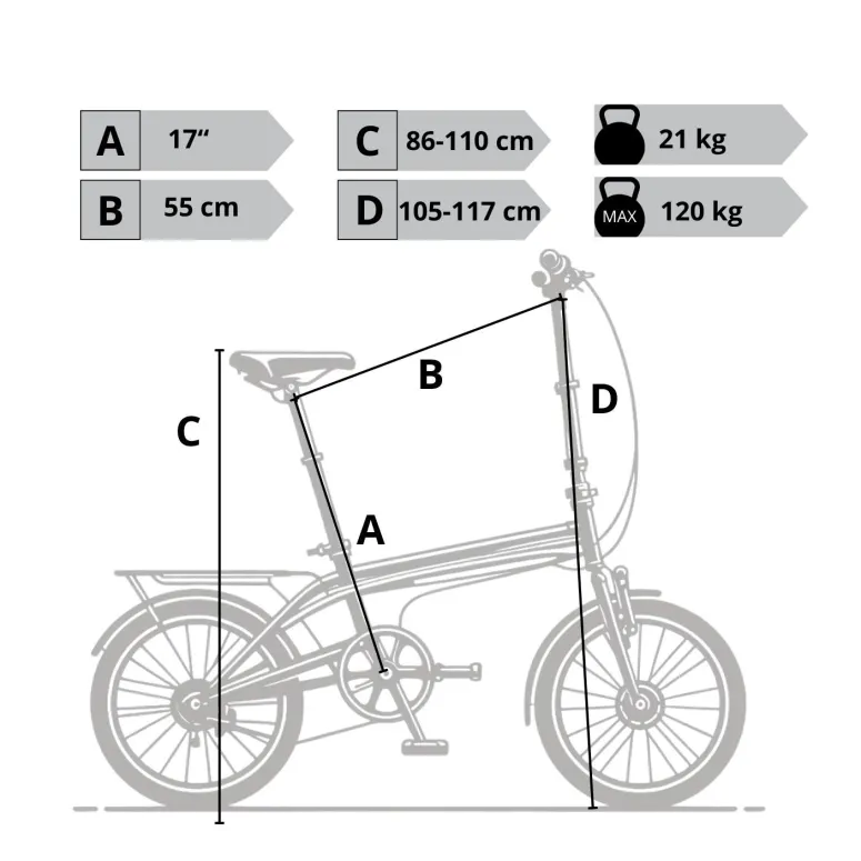 Elektryczny Rower Składany 20 ALU Tarcze Błotniki Światła Dzwonek Fatbike
