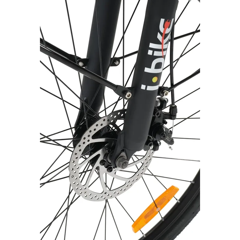 Elektryczny Rower Miejski 26 Damski Męski Tarcze Dźwignie Bagażniki Stopka - 2