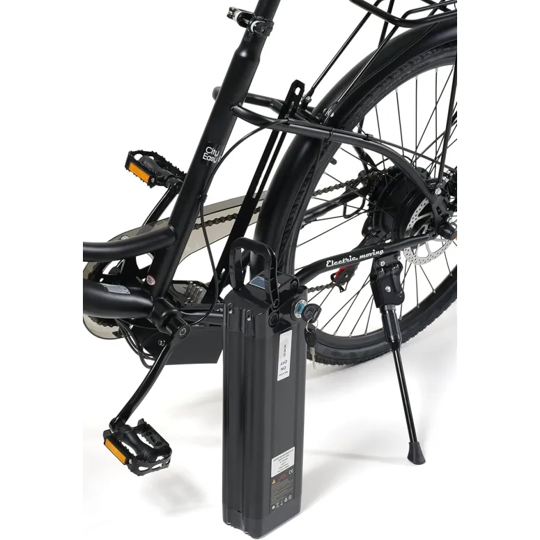 Elektryczny Rower Miejski 26 Damski Męski Tarcze Dźwignie Bagażniki Stopka - 5