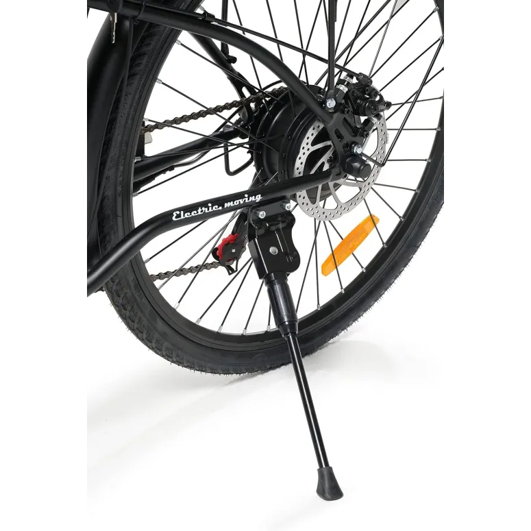 Elektryczny Rower Miejski 26 Damski Męski Tarcze Dźwignie Bagażniki Stopka - 6