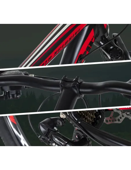 Rower Górski 29 MTB ALU Hardtail Cyngle Tarcze Mechaniczne Stopka Dzwonek