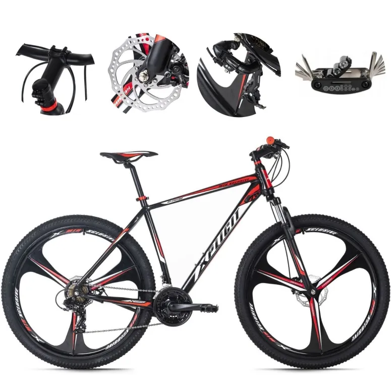 Rower Górski 29 MTB ALU Hardtail Cyngle Tarcze Mechaniczne Stopka Dzwonek