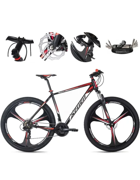 Rower Górski 29 MTB ALU Hardtail Cyngle Tarcze Mechaniczne Stopka Dzwonek