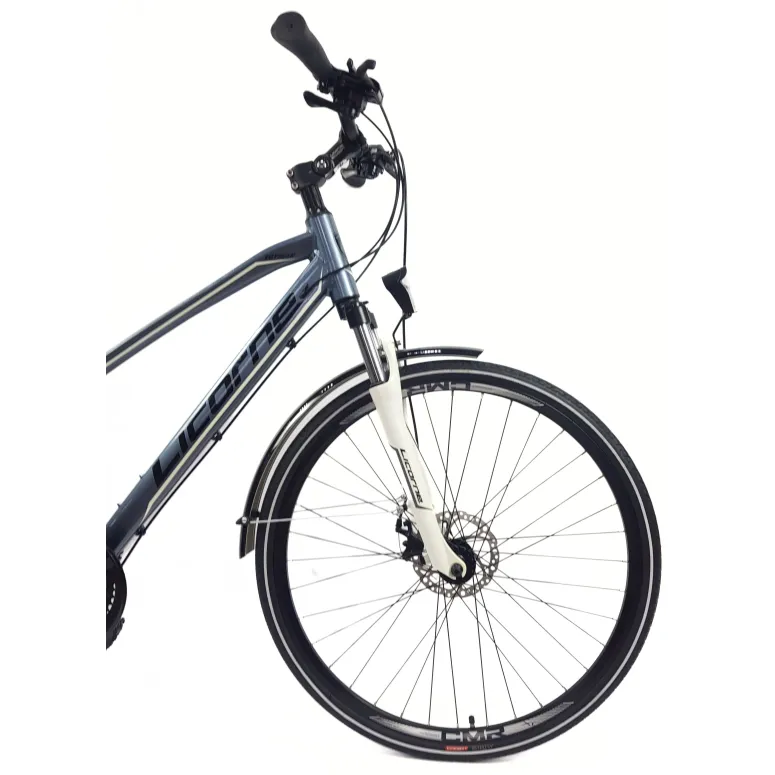 Rower Damski Trekkingowy 28 ALU Cyngle Tarcze Bagażnik Oświetlenie Dzwonek