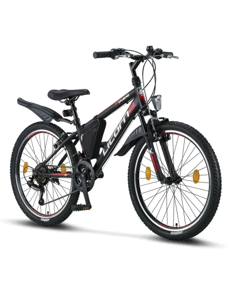 Rower Górski Dziecięcy 24 Amortyzacja Dzwonek Światła Sakwa Błotniki Stopka