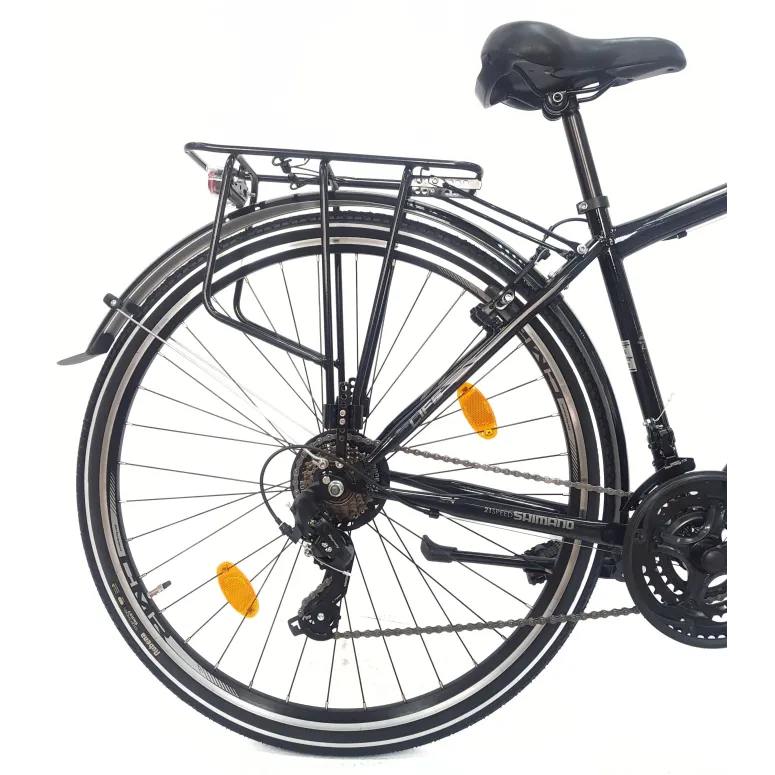 Rower Trekkingowy 28 Stal Męski Cyngle Dzwonek Stopka Światła Bagażnik