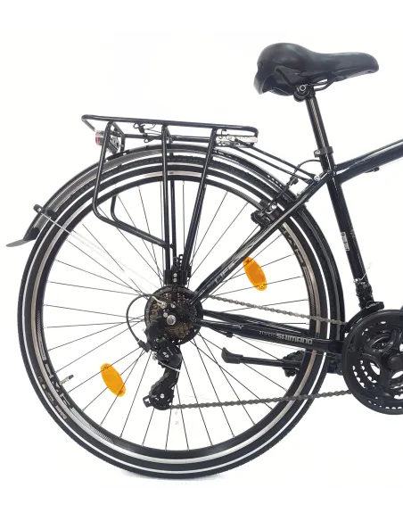 Rower Trekkingowy 28 Stal Męski Cyngle Dzwonek Stopka Światła Bagażnik