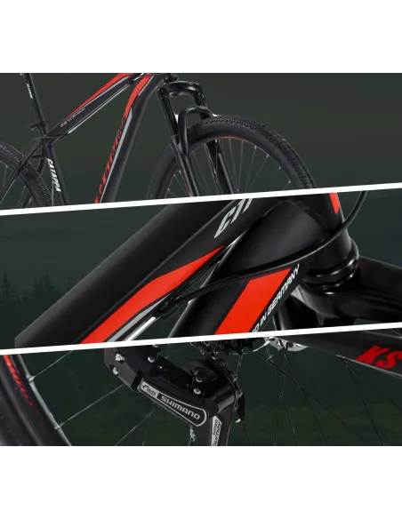 Rower Górski 29 Damski Męski Hardtail Tarcze Amortyzacja Dzwonek Stopka