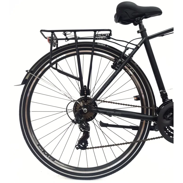 Rower Trekkingowy 28 Stal Męski Cyngle Dzwonek Bagażnik Oświetlenie Stopka