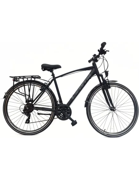 Rower Trekkingowy 28 Stal Męski Cyngle Dzwonek Bagażnik Oświetlenie Stopka