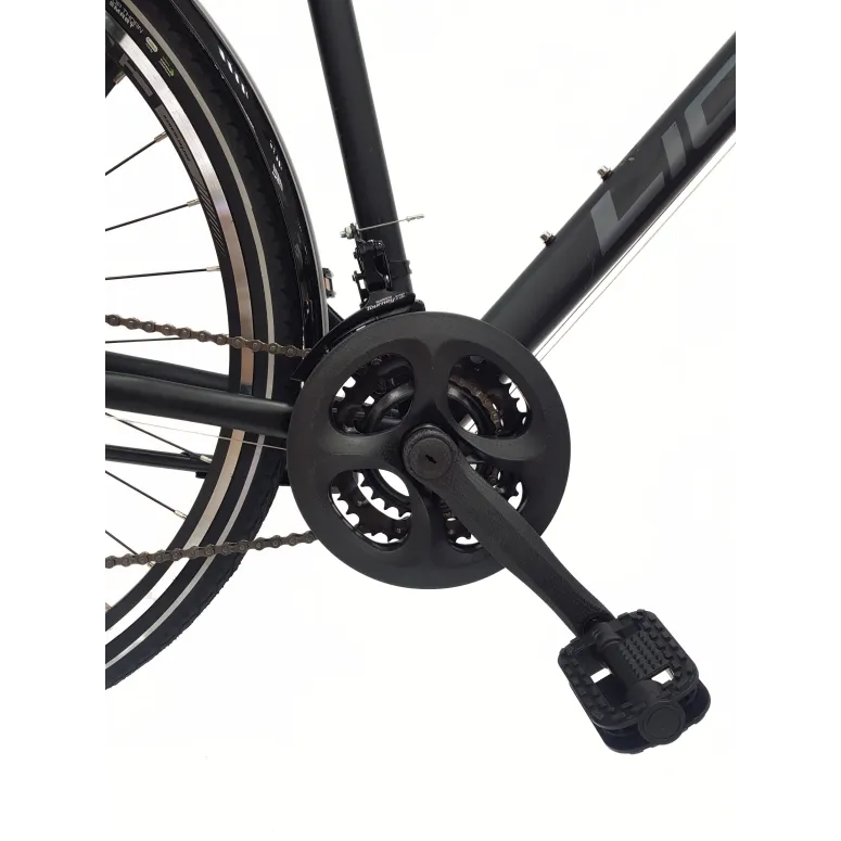 Rower Trekkingowy 28 Stal Męski Cyngle Dzwonek Bagażnik Oświetlenie Stopka