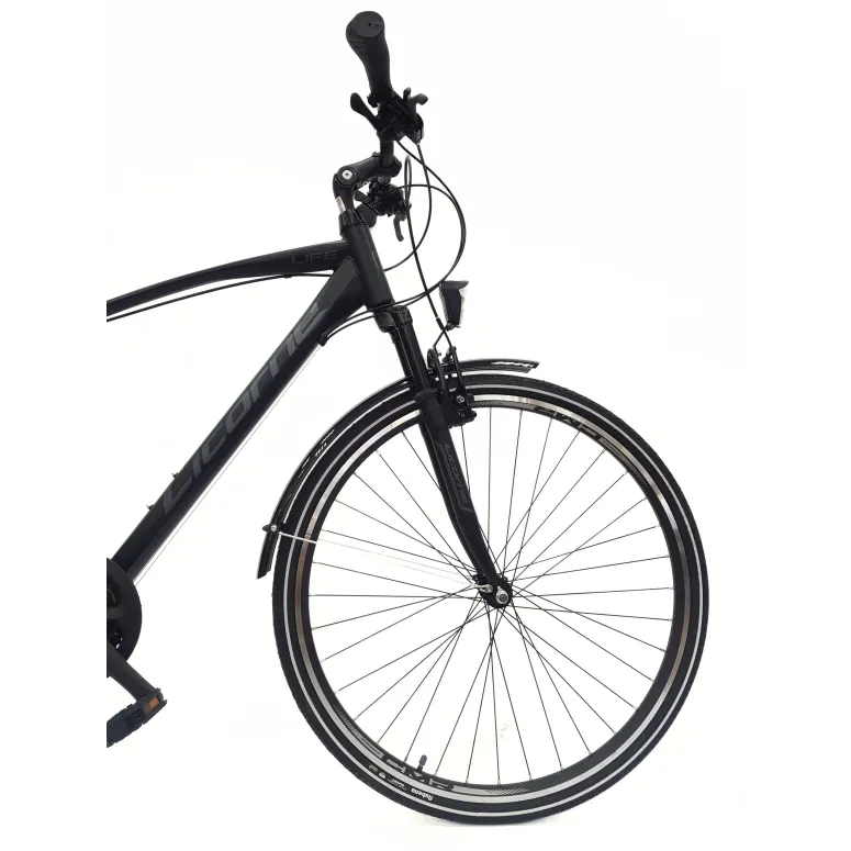 Rower Trekkingowy 28 Stal Męski Cyngle Dzwonek Bagażnik Oświetlenie Stopka