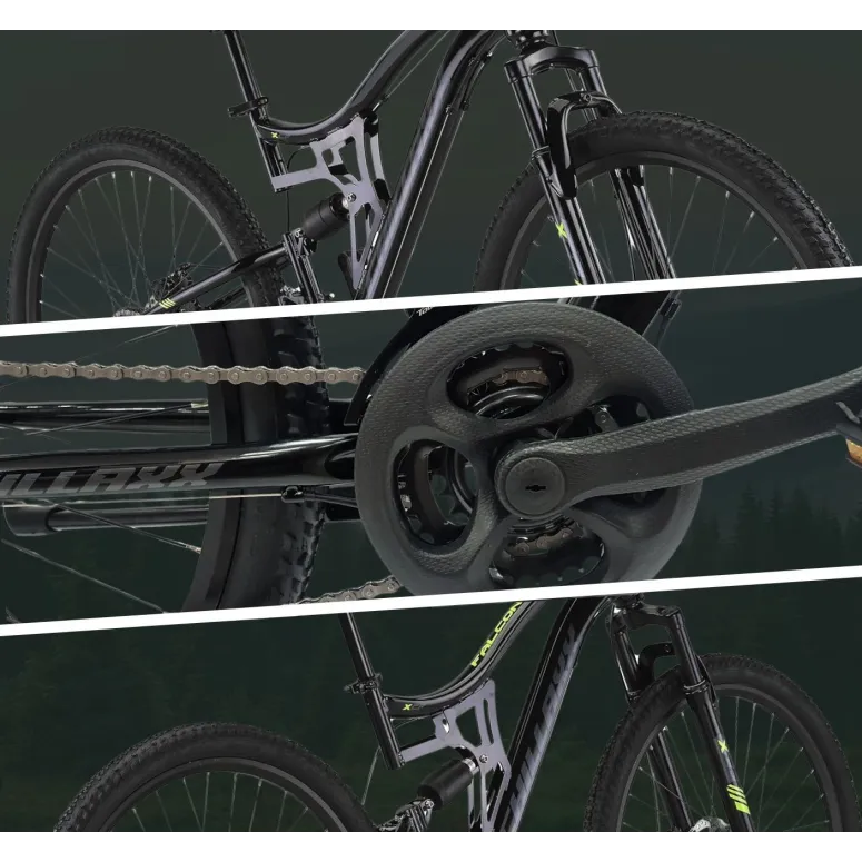Rower Górski 27,5 MTB Stal Damski Męski Amortyzacja Tarcze Dzwonek Stopka