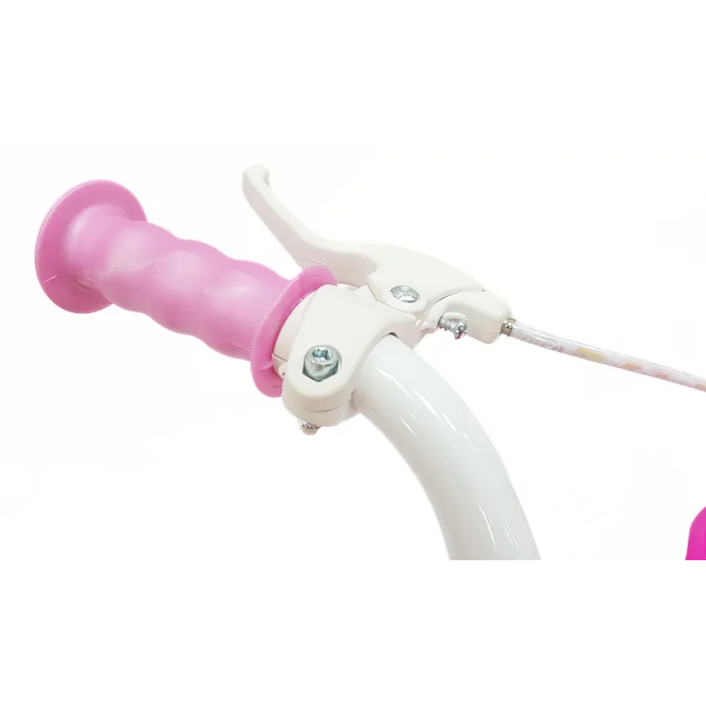 Rower Dziecięcy 14 Dziewczęcy Stal Bagażnik Na Lalki Koszyk Kółka Boczne