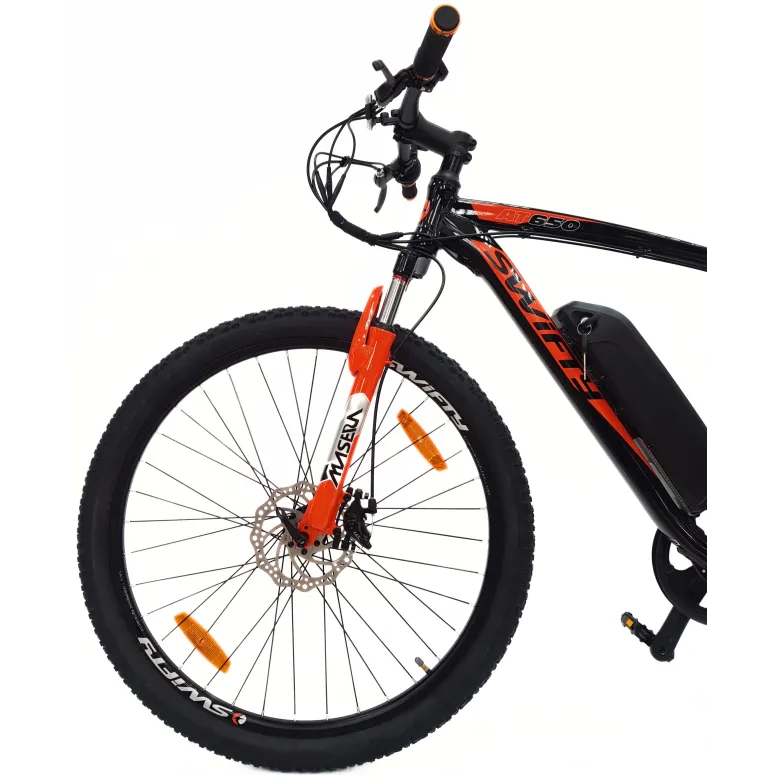 Elektryczny Rower Górski 27,5 ALU Damski Męski Hardtail Wspomaganie Dzwonek