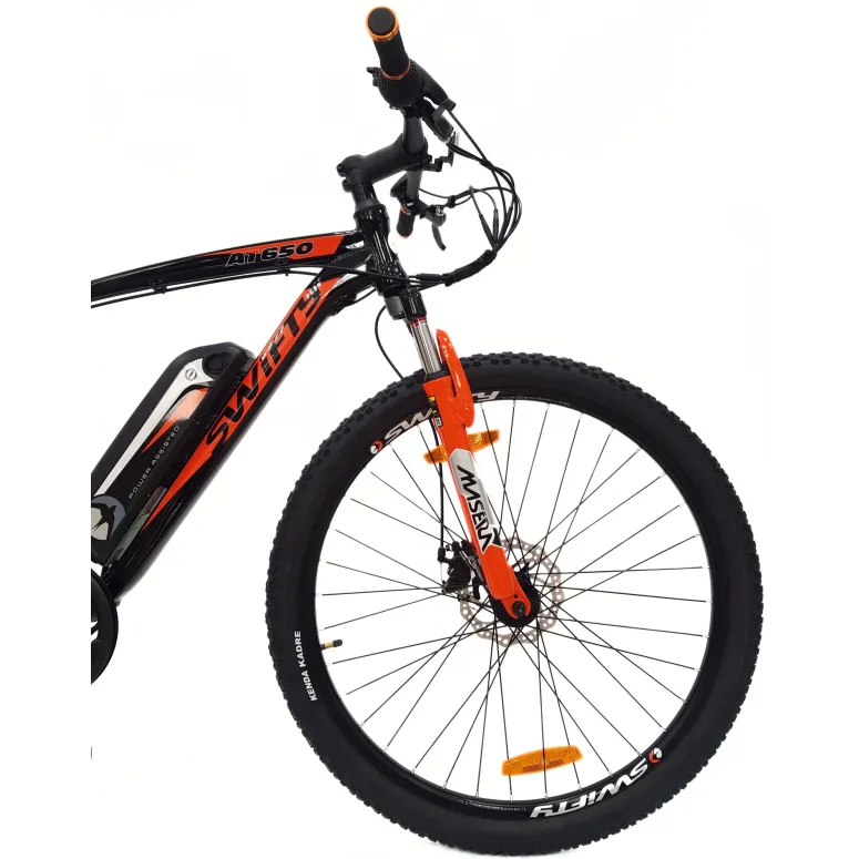 Elektryczny Rower Górski 27,5 ALU Damski Męski Hardtail Wspomaganie Dzwonek