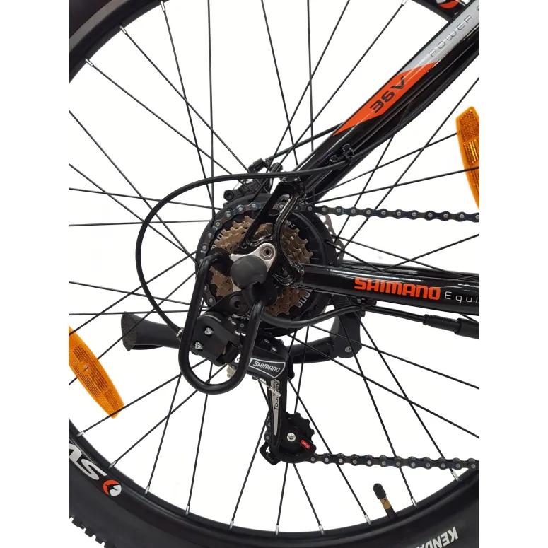 Elektryczny Rower Górski 27,5 ALU Damski Męski Hardtail Wspomaganie Dzwonek