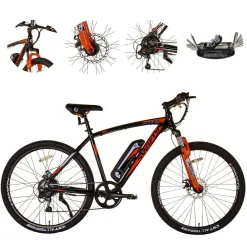 Elektryczny Rower Górski 27,5 ALU Damski Męski Hardtail Wspomaganie Dzwonek