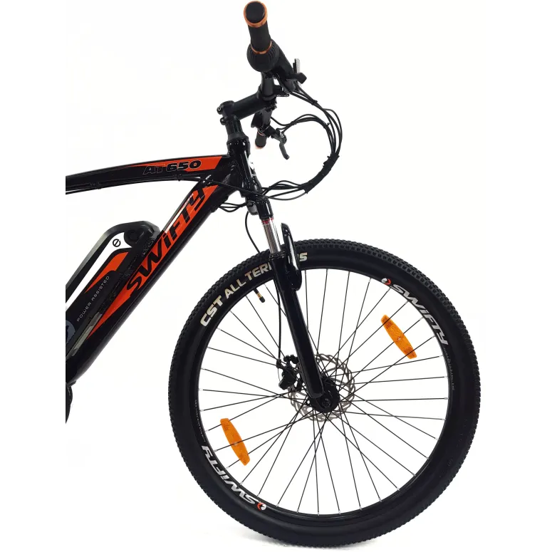 Elektryczny Rower Górski 27,5 ALU Męski Damski MTB Amortyzacja Wspomaganie - 4