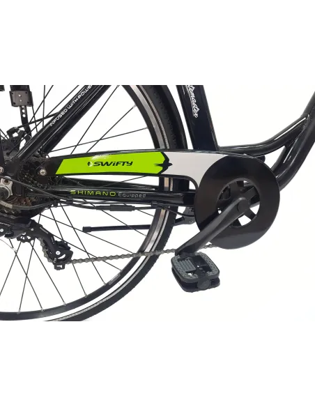 Elektryczny Rower Miejski 28 Damski ALU Tarcze Wspomaganie Bagażnik Dzwonek