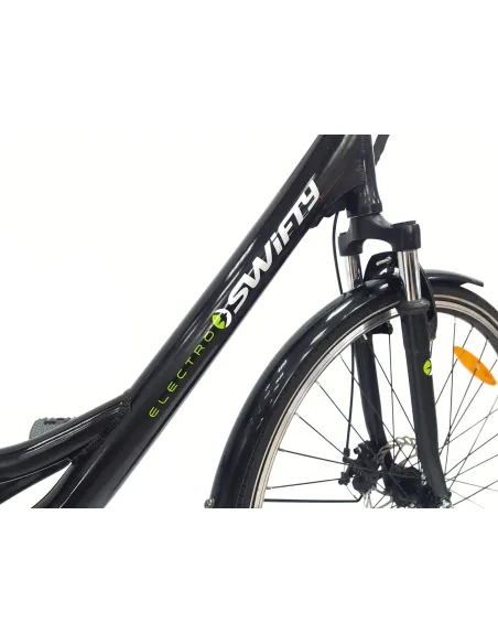 Elektryczny Rower Miejski 28 Damski ALU Tarcze Wspomaganie Bagażnik Dzwonek