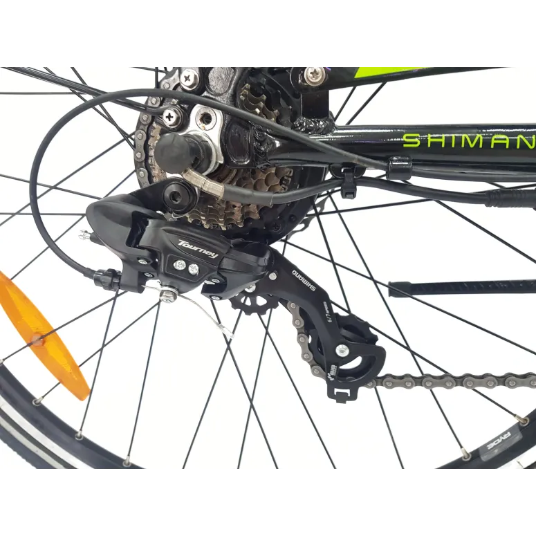 Elektryczny Rower Miejski 28 Damski ALU Tarcze Wspomaganie Bagażnik Dzwonek