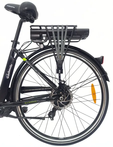 Elektryczny Rower Miejski 28 Damski ALU Tarcze Wspomaganie Bagażnik Dzwonek