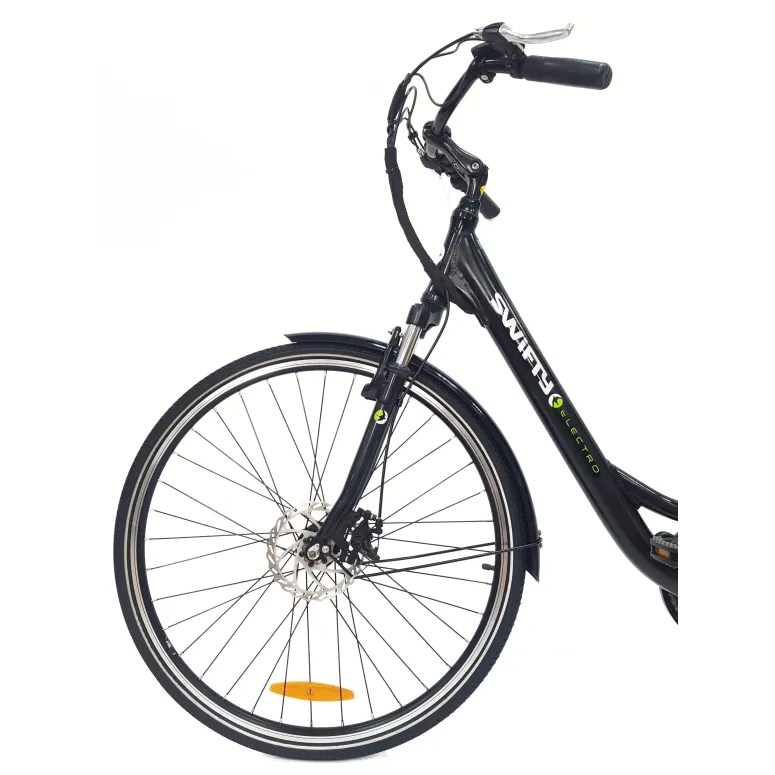 Elektryczny Rower Miejski 28 Damski ALU Tarcze Wspomaganie Bagażnik Dzwonek