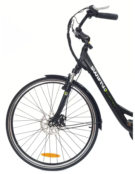 Elektryczny Rower Miejski 28 Damski ALU Tarcze Wspomaganie Bagażnik Dzwonek