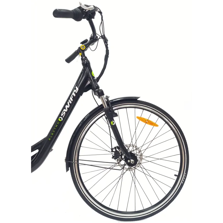 Elektryczny Rower Miejski 28 Damski ALU Tarcze Wspomaganie Bagażnik Dzwonek