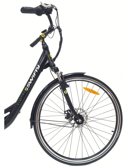 Elektryczny Rower Miejski 28 Damski ALU Tarcze Wspomaganie Bagażnik Dzwonek