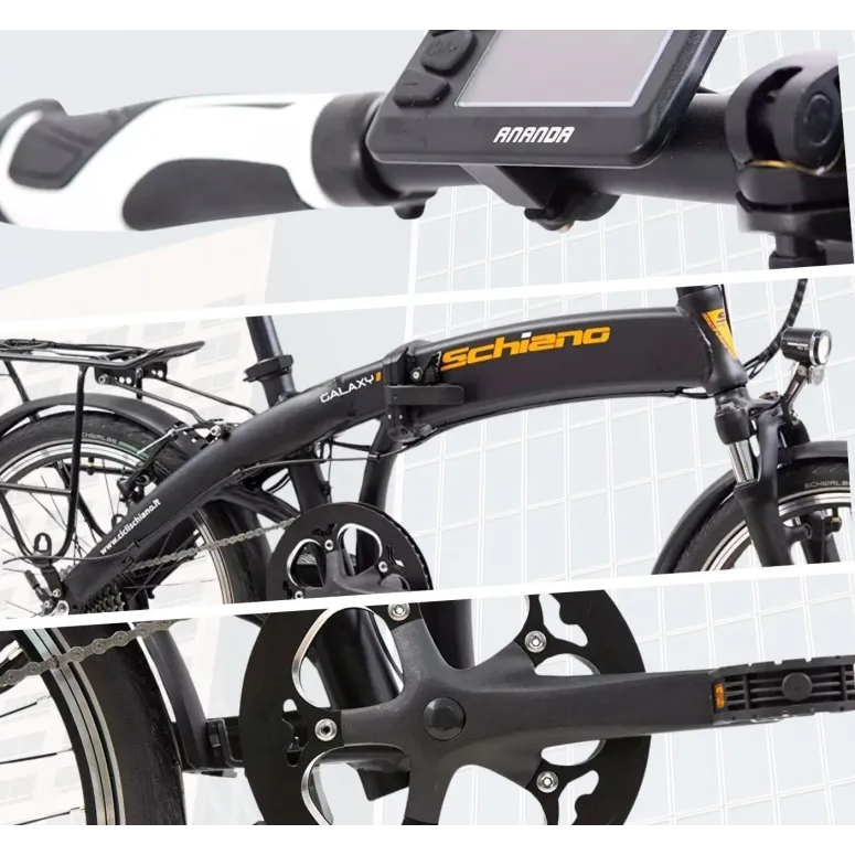 Elektryczny Rower Składany 20 ALU Sora Cyngle Bagażnik Światła Wspomaganie