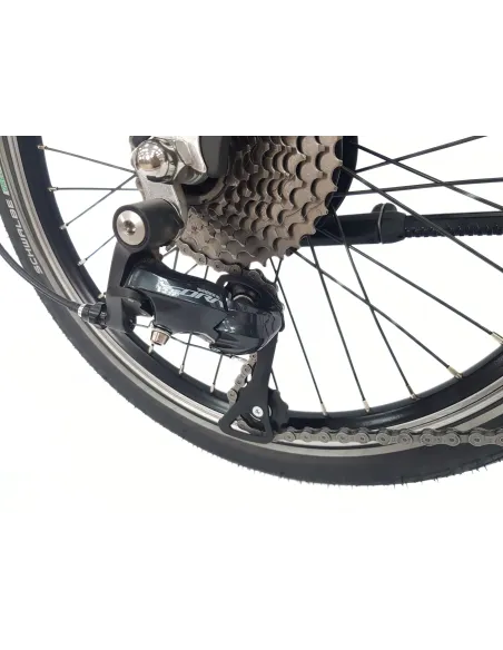 Elektryczny Rower Składany 20 ALU Sora Cyngle Bagażnik Światła Wspomaganie