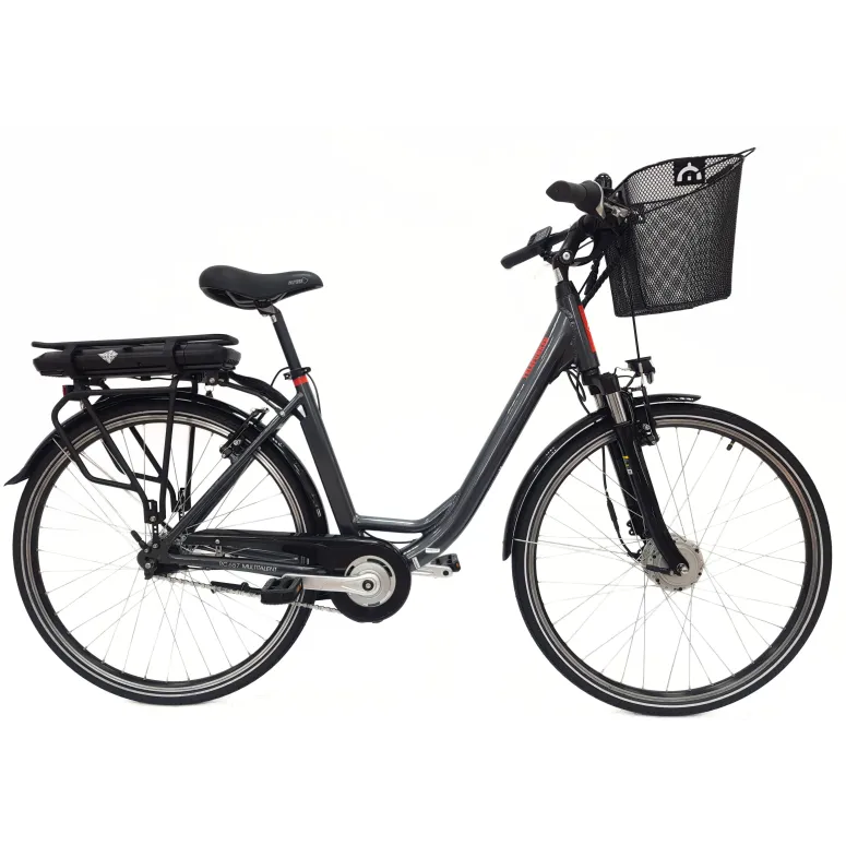 Elektryczny Rower Miejski 28 Damski ALU Nexus 7 Wspomaganie Koszyk Światła