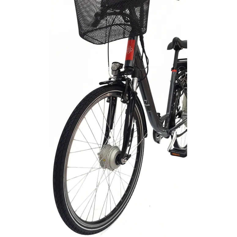 Elektryczny Rower Miejski 28 Damski ALU Nexus 7 Wspomaganie Koszyk Światła