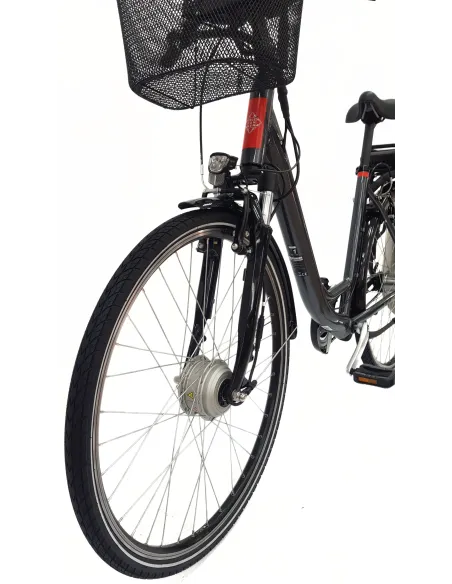 Elektryczny Rower Miejski 28 Damski ALU Nexus 7 Wspomaganie Koszyk Światła