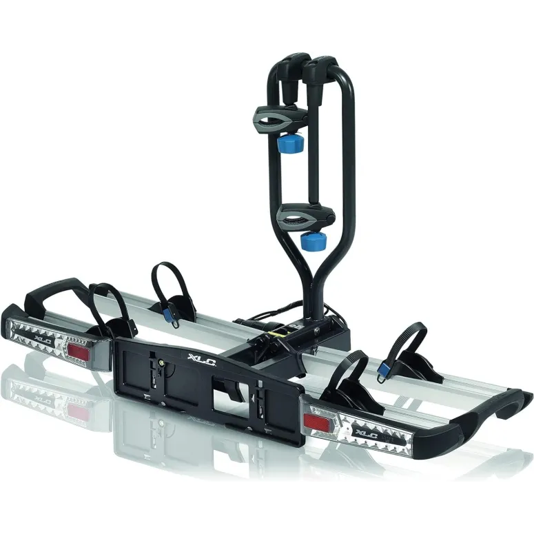 Bagażnik Rowerowy XLC Azura Easy LED Platforma Składany Uchylny Dwa Rowery