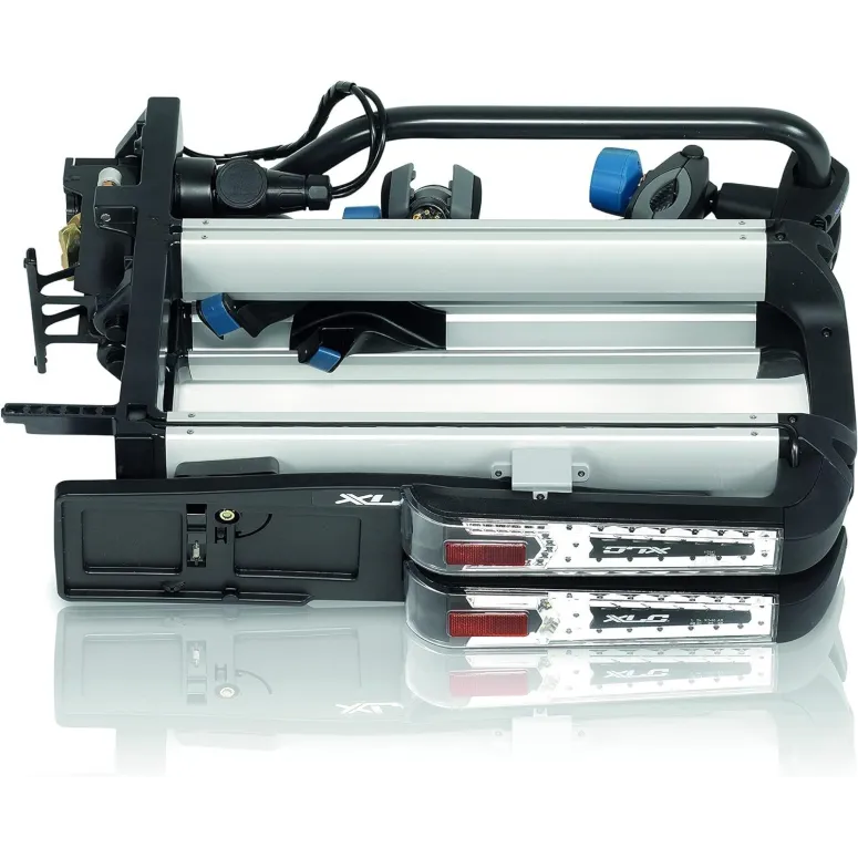 Bagażnik Rowerowy XLC Azura Easy LED Platforma Składany Uchylny Dwa Rowery