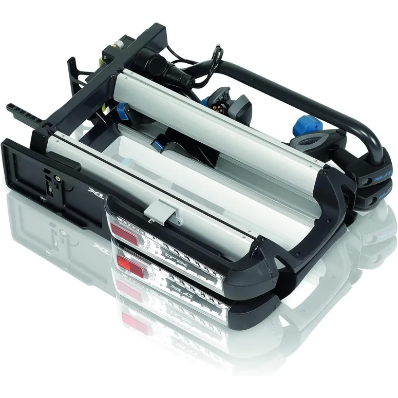 Bagażnik Rowerowy XLC Azura Easy LED Platforma Składany Uchylny Dwa Rowery