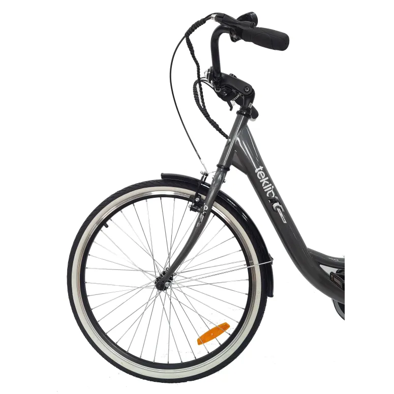 Elektryczny Rower Miejski 28 Damski Shimano 3 Tryby Damka Bagażnik Światła