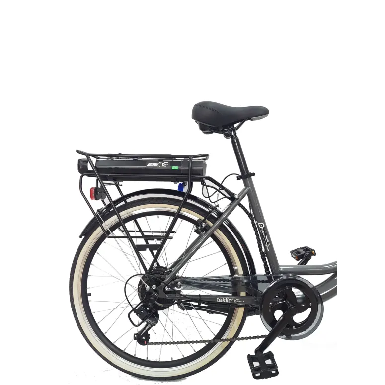 Elektryczny Rower Miejski 28 Damski Shimano 3 Tryby Damka Bagażnik Światła