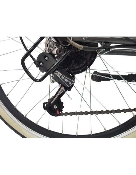 Elektryczny Rower Miejski 28 Damski Shimano 3 Tryby Damka Bagażnik Światła - 5