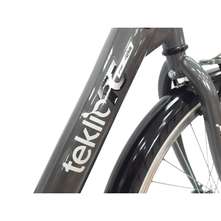 Elektryczny Rower Miejski 28 Damski Shimano 3 Tryby Damka Bagażnik Światła - 6