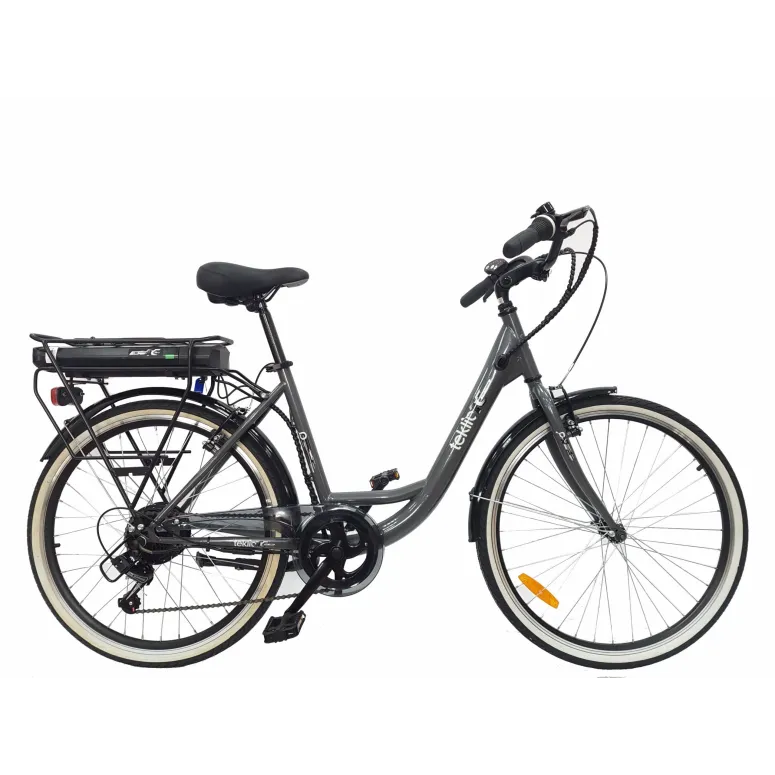 Elektryczny Rower Miejski 28 Damski Shimano 3 Tryby Damka Bagażnik Światła