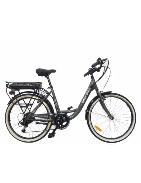 Elektryczny Rower Miejski 28 Damski Shimano 3 Tryby Damka Bagażnik Światła